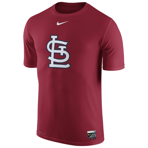 MLB Men St. Louis Cardinals Nike Authentic Collection Legend Logo 1.5 Performance TShirt  Red->->Sports Accessory